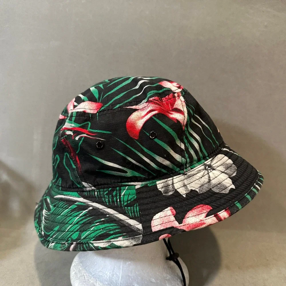 CSG‎ Champs Sports Gear Tropical Floral Bucket Hat Black Pink Green OSFM